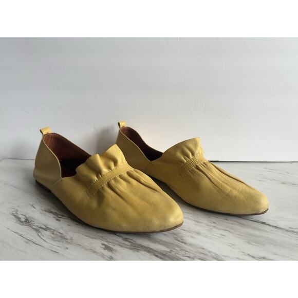 Sheridan Mia Darby Flat Yellow EU 42 / US 11 Buttery Soft Leather, D’Orsay Chic - Picture 2 of 12